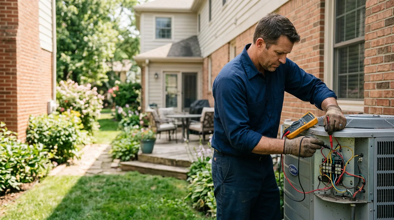 HVAC technician working near Guthrie, TX